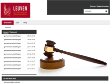 Tablet Screenshot of leuven.raadsinformatie.be