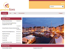 Tablet Screenshot of goes.raadsinformatie.nl